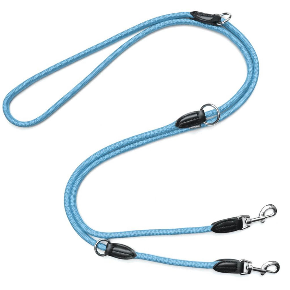 Leisegrün Hundeleine 3m in blau